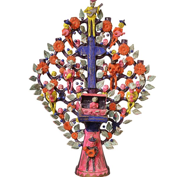 Candelabra - Tree of Life, 20th Century, Mexico, clay. Collection Mingei International Museum. Gift of Tom and Alma Pirazzini. Photo by Lynton Gardiner. 1986-13-002.